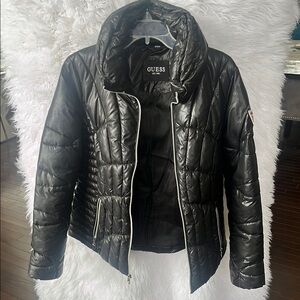 GUESS Women's Black Quilted Jacket